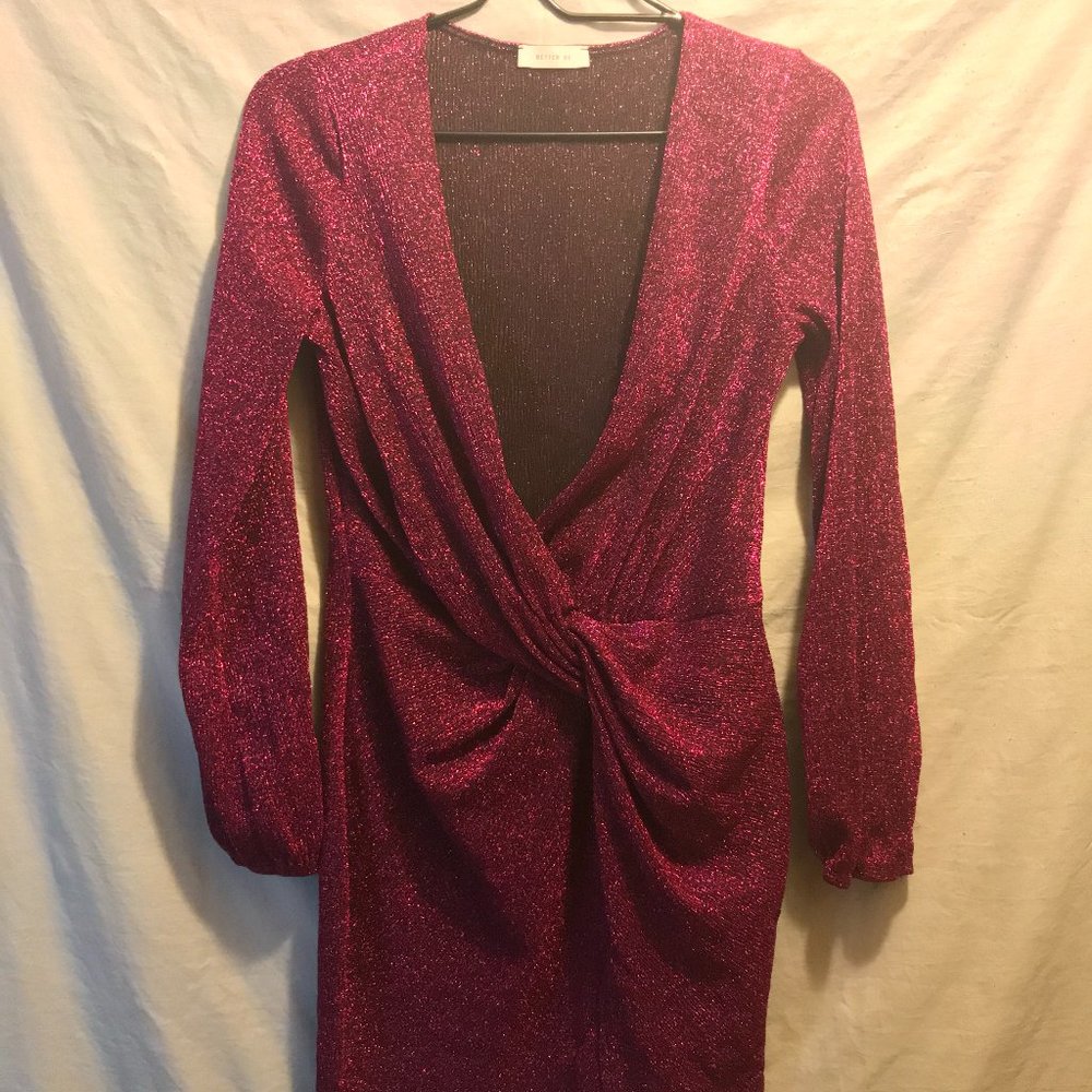 Glittery Fuchsia Dress